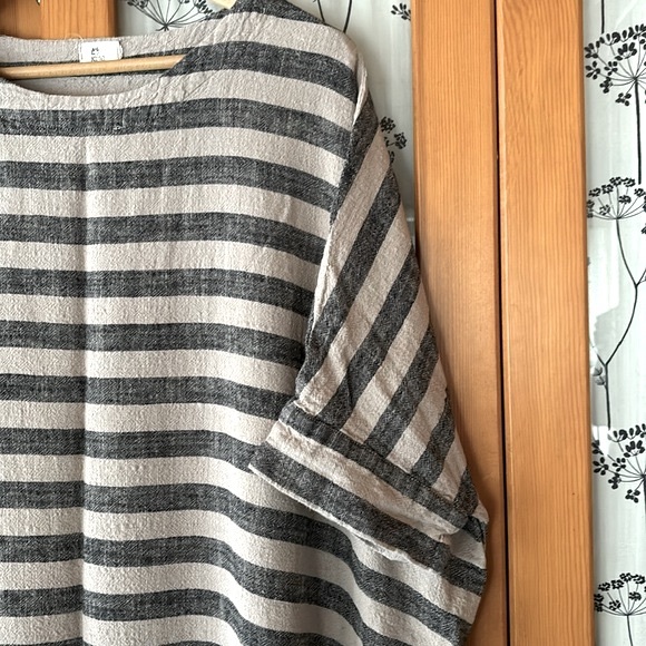 Linen Blend Unstructured Dress - Picture 3 of 8